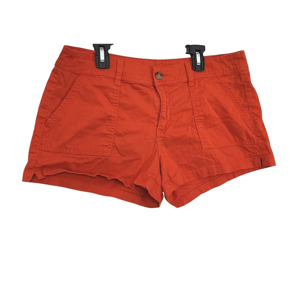 Arizona Jean Co. Juniors Orange Casual Cotton Pocket Preppy Chino Shorts 13